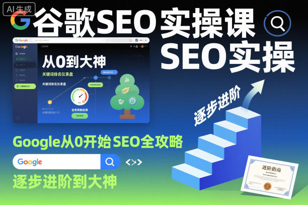 谷歌SEO实操课，Google从0开始SEO全攻略，逐步进阶到大神(更新26年)-赚赚小目标云网创