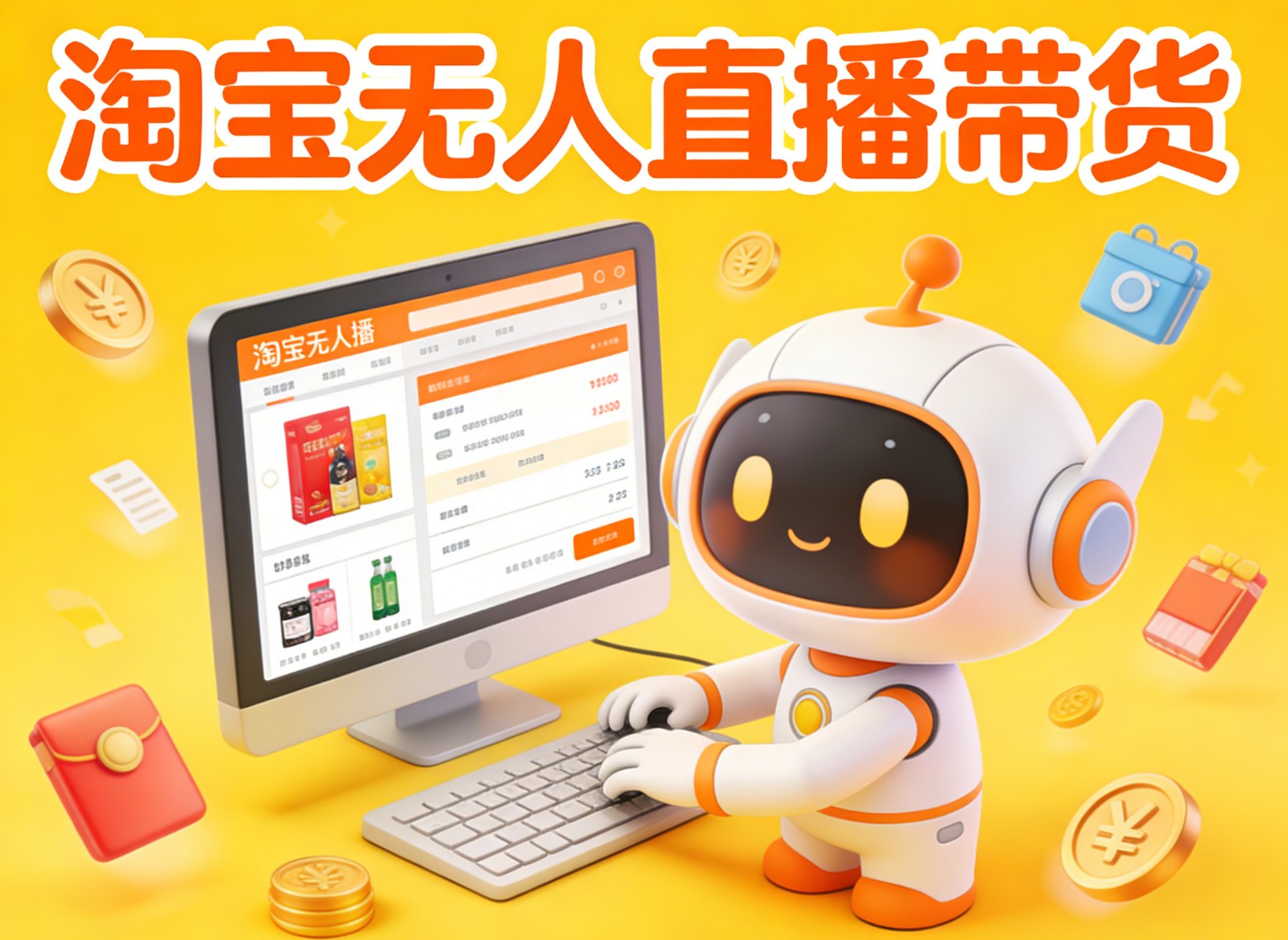 淘宝无人直播带货，24小时自动卖货，月佣金1W+，不违规不封号，不用露脸-赚赚小目标云网创