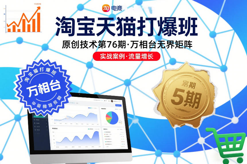 淘宝天猫打爆班原创技术第76期，万相台无界矩阵-赚赚目标云网创