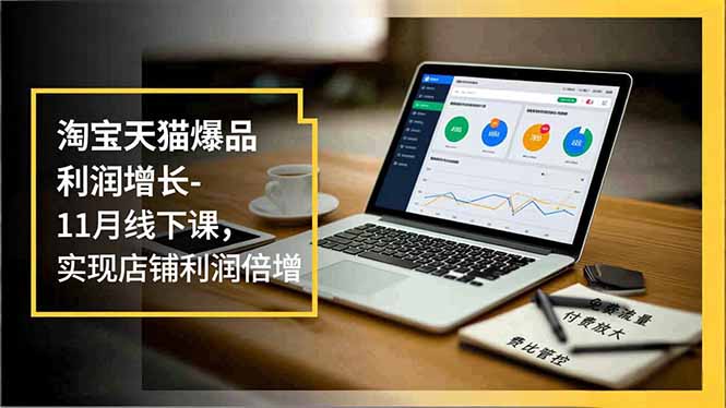 淘宝天猫爆品利润增长-11月线下课，免费流量、付费放大、费比管控，实现店铺利润倍增-赚赚小目标云网赚