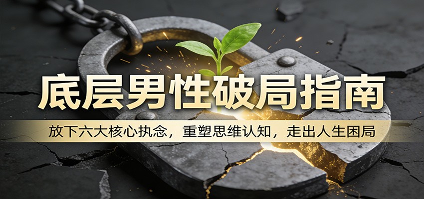 底层男性破局指南：放下六大核心执念，重塑思维认知，走出人生困局-赚赚小目标云网创