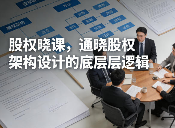 股权晓课，通晓股权架构设计的底层逻辑-赚赚小目标云网创